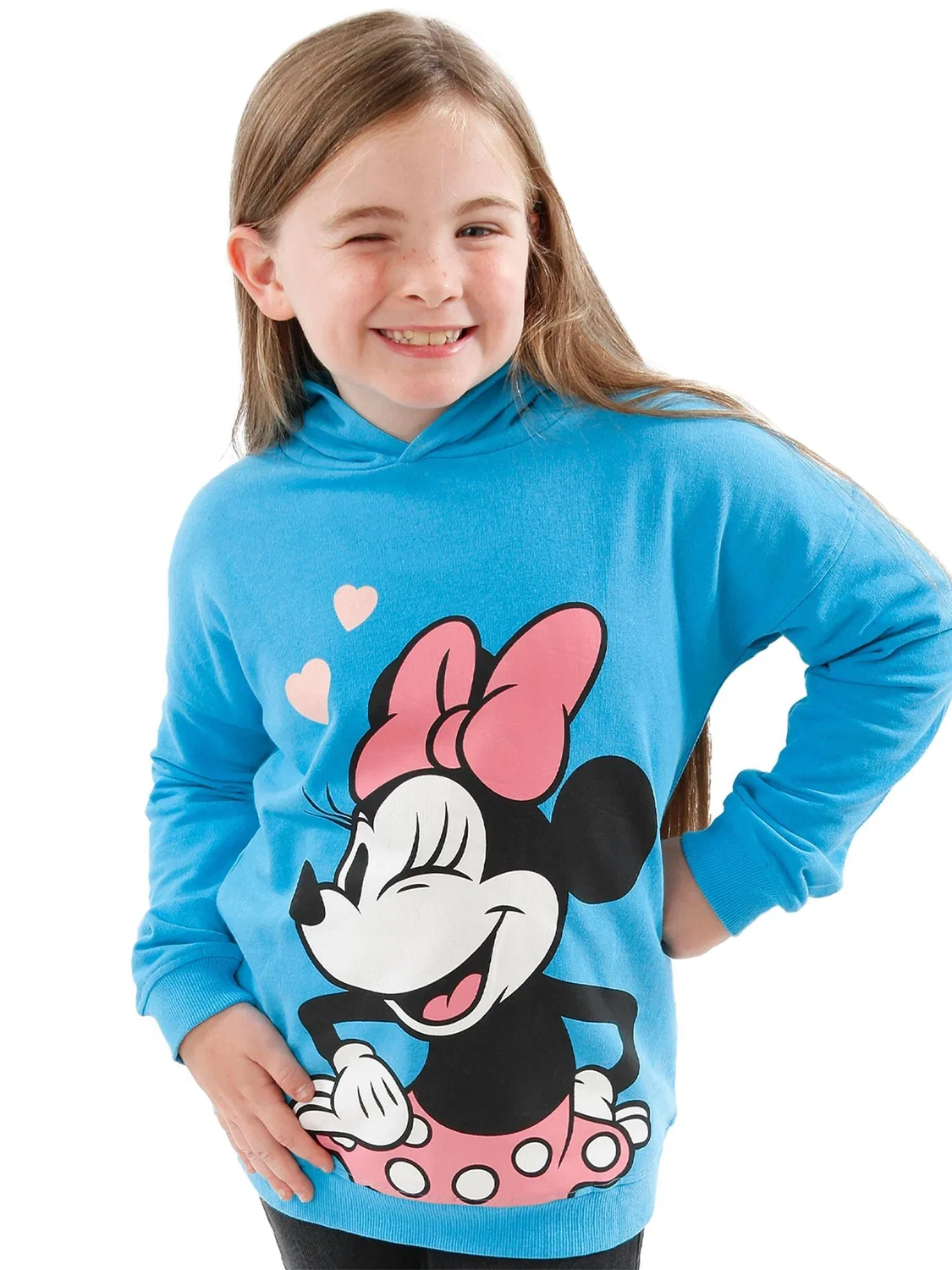 Худи с принтом Minnie Mouse Character, голубой — фото 2