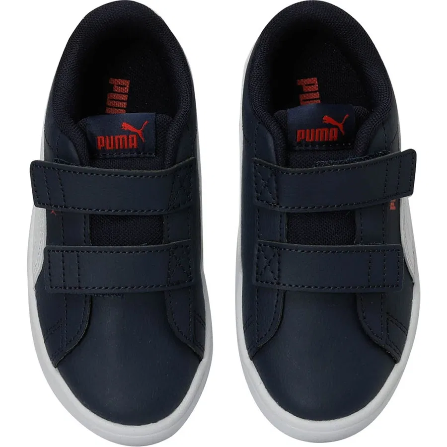 Детские кроссовки с искусственной кожей Puma Rickie Classic V PS, Темно-синий — фото 4