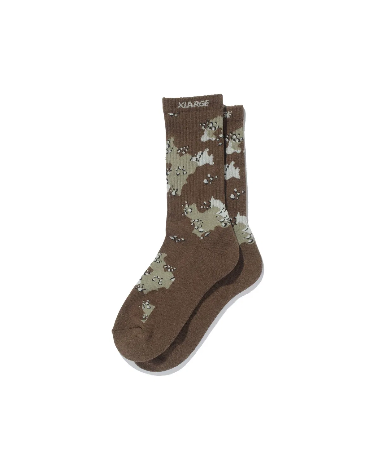 Детские носки с жаккардовым принтом, модель JACQUARD CAMO XLARGE, Beige