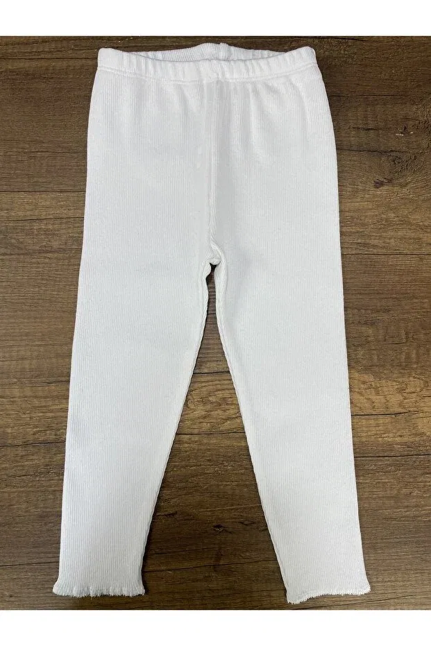 Детские леггинсы для девочек хлопковые Basics Berat Moda, White — фото 3