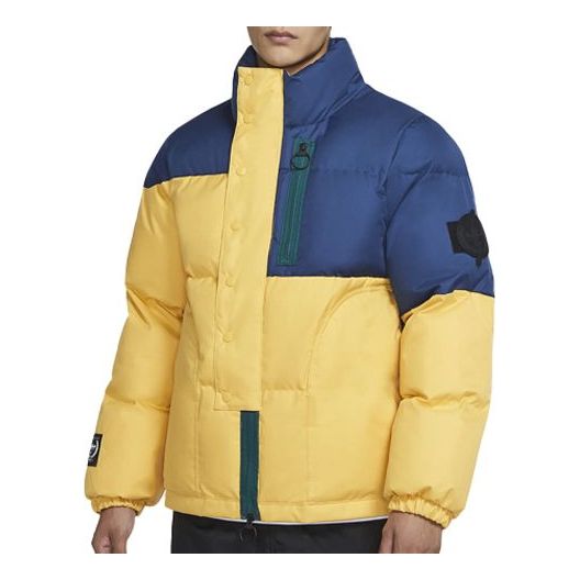 

Куртка premium stay warm colorblock woven casual stand collar yellow Nike, желтый