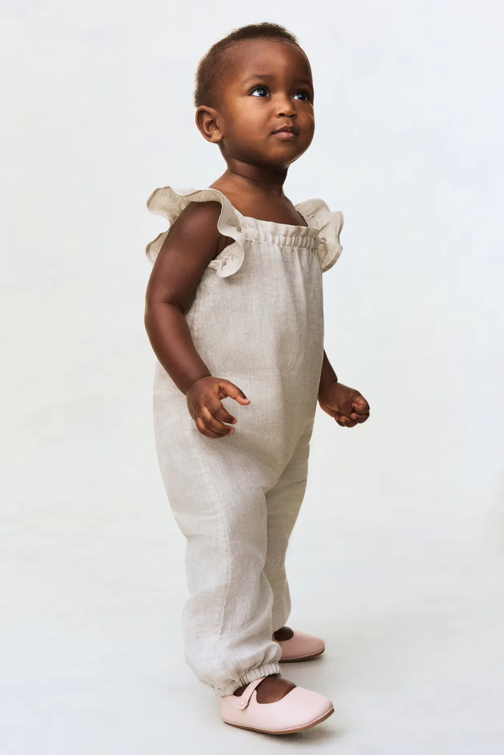 Льняной комбинезон H&M, Hellbeige — фото 2