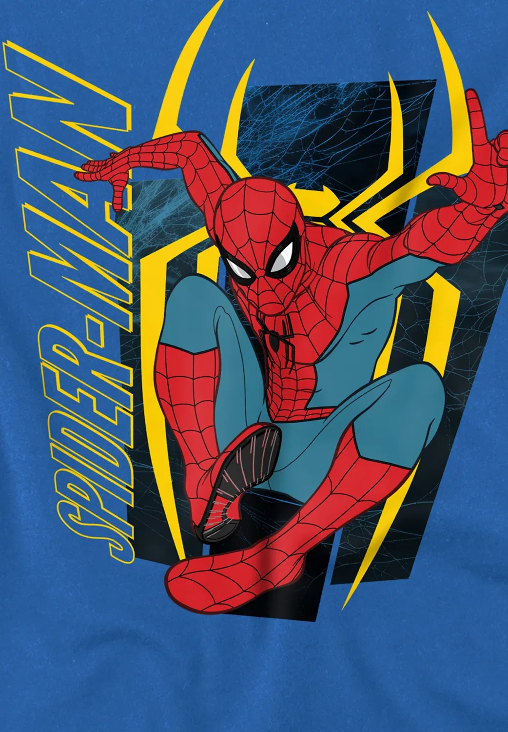Футболка унисекс с принтом Человека-паука "Новый день" Marvel, Royal Blue — фото 3