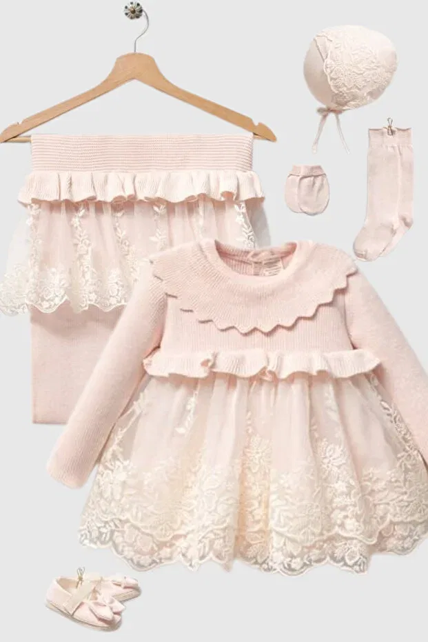 Детский комплект для новорожденных девочек хлопковый Velmira Roselle Naka Concept, Pink