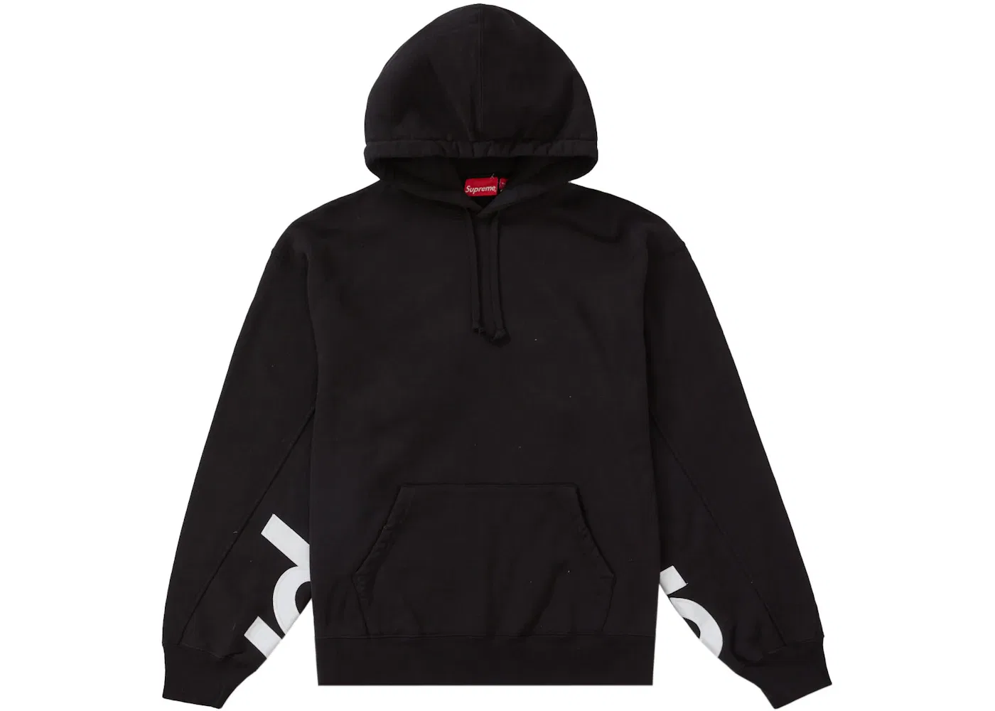 Мужская худи с капюшоном и панельным кроем Supreme, Black