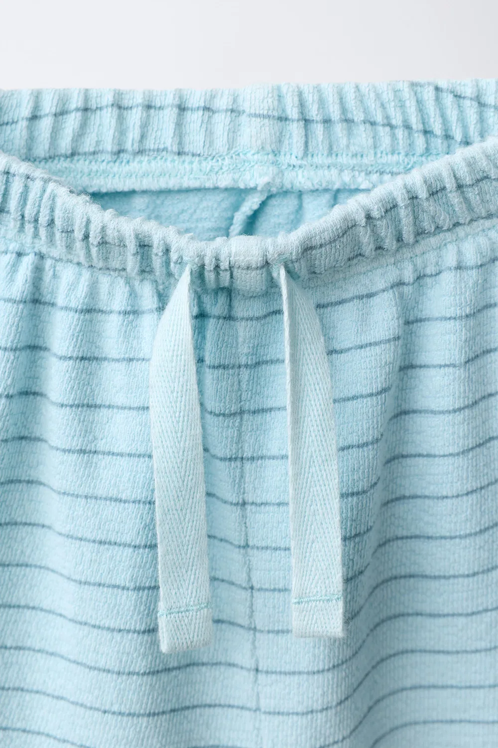 Комплект из полосатой рубашки-поло и шорт-бермуд. ZARA, Neon blue — фото 4
