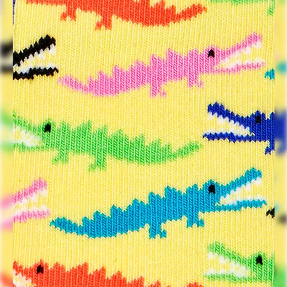 Носки антискользящие Danger 2 пары Happy Socks, желтый — фото 2