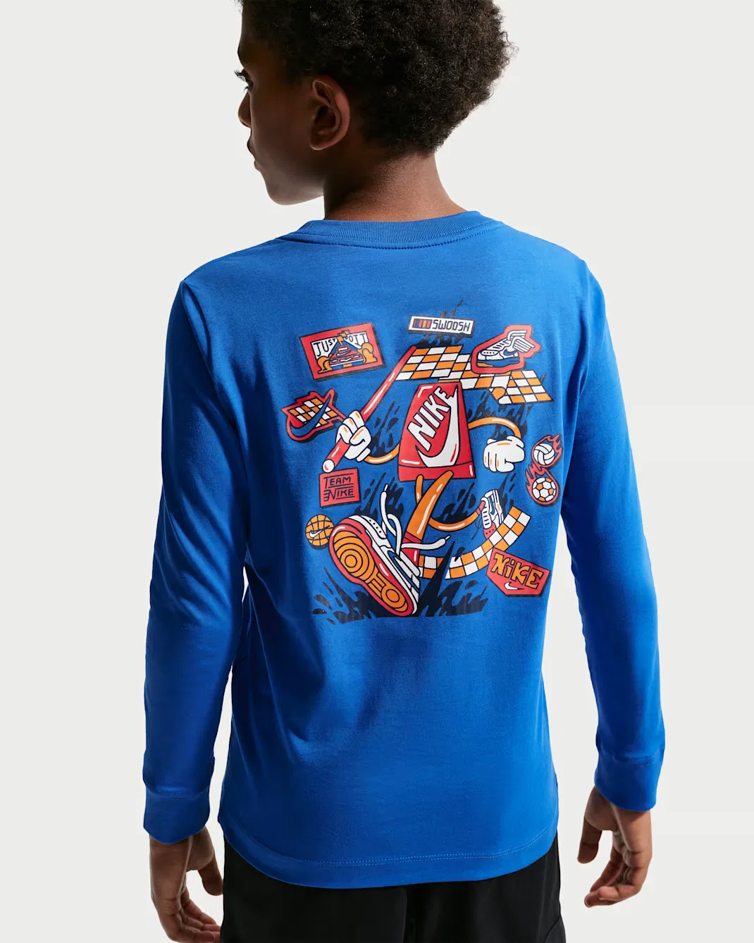 Детская футболка с длинными рукавами для подростков Nike Sportswear, Game Royal