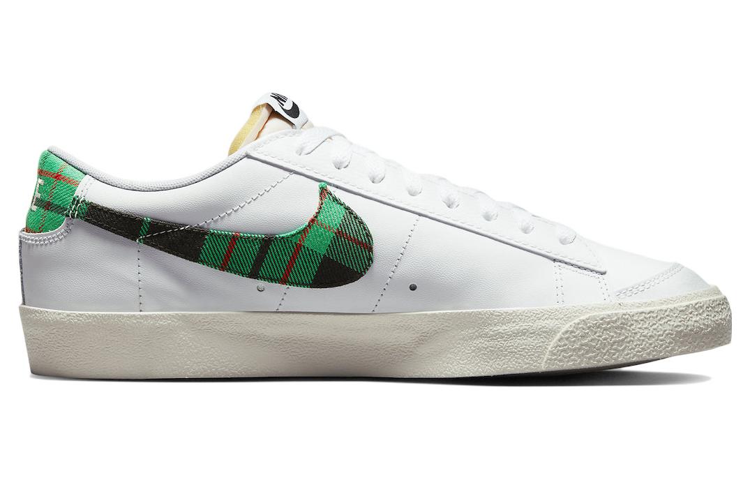 Кроссовки Nike Blazer Low '77, белый/зеленый — фото 2