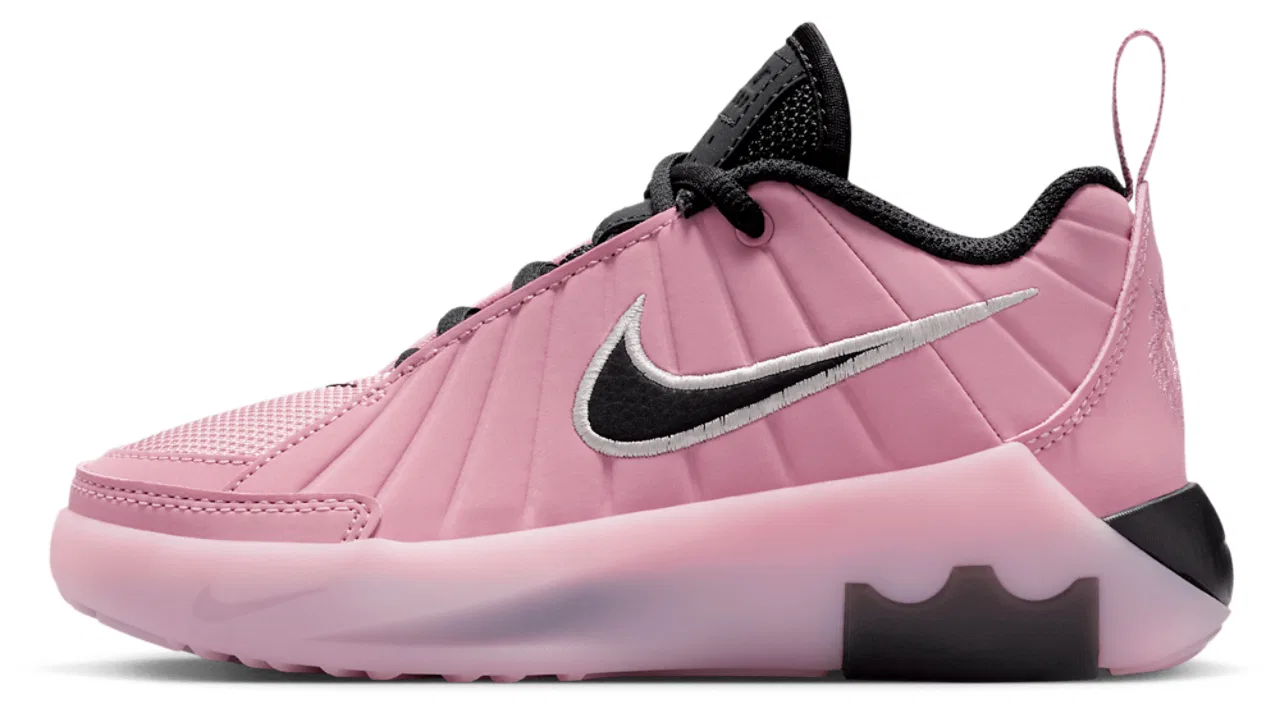 Кроссовки для мальчиков Lebron Witness IX Nike, цвет Elemental Pink/Black/Pink — фото 2