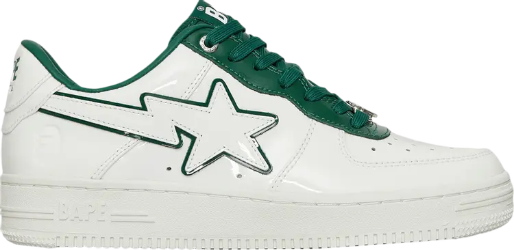 

Кроссовки Bapesta #8 M1 White Green, белый