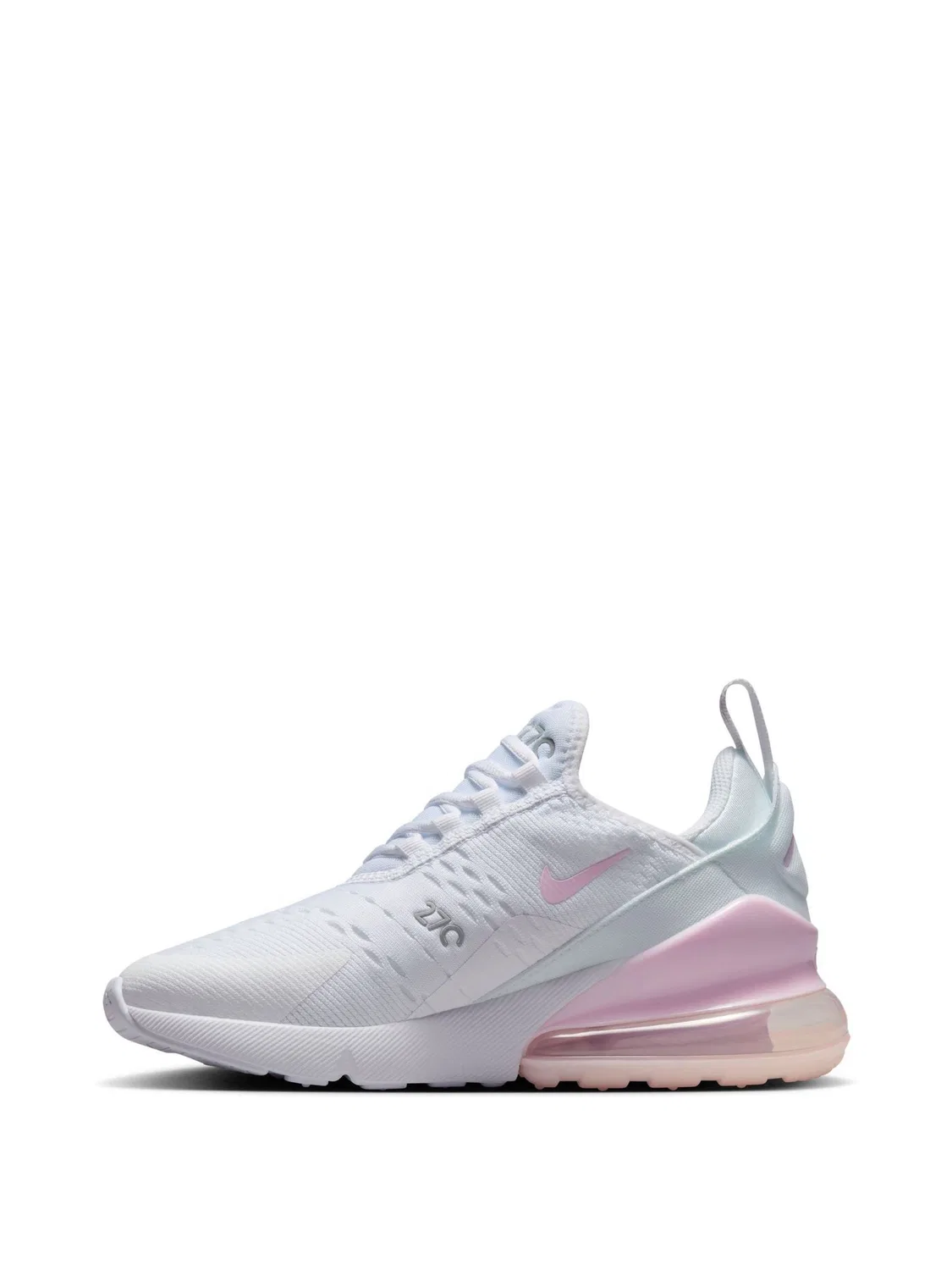 Кроссовки Nike Air Max 270, бело-розовые — фото 2