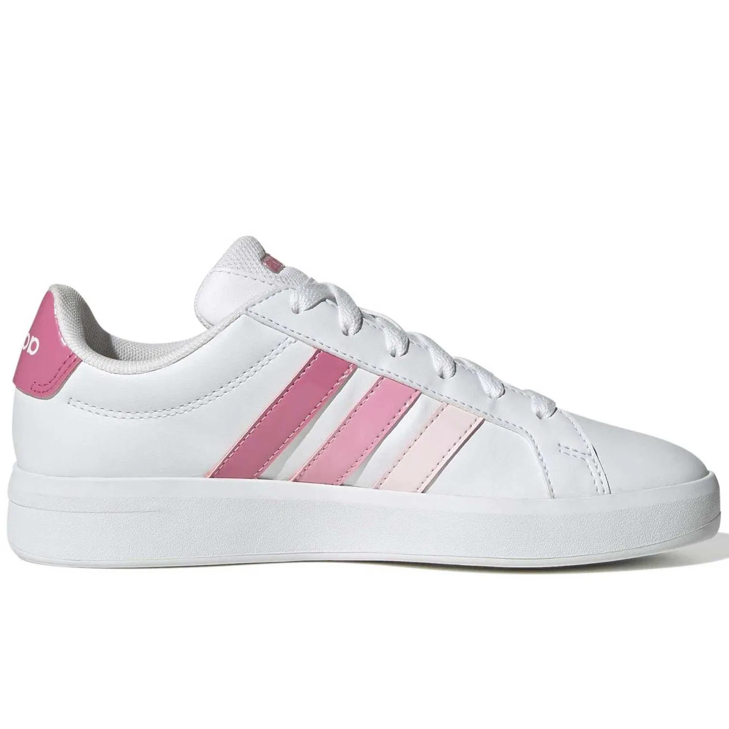 Детские кроссовки с синтетической кожей Grand Court 3.0 J Adidas, Weiß — фото 3