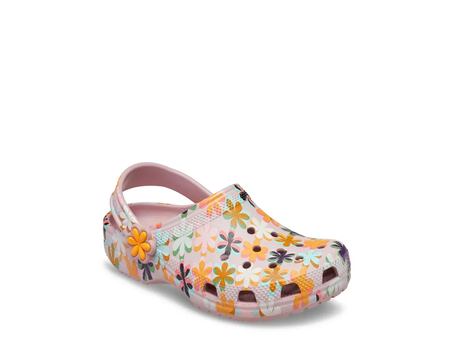 Clogs Classic Retro Summer, Crocs, сиреневый/мультиколор