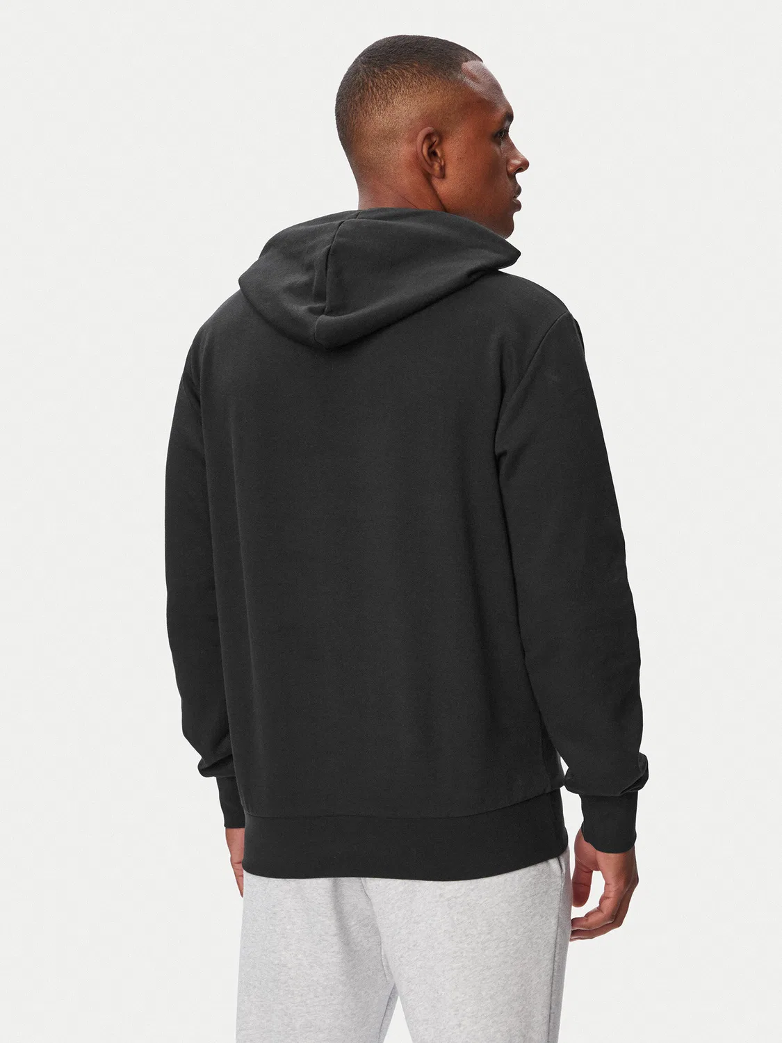 Мужская толстовка стандартного кроя Collegiate Script Graphic Hoodie Adidas, черный — фото 3
