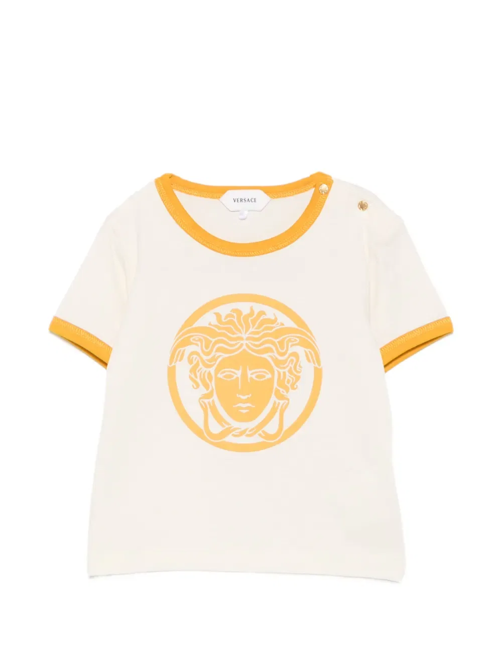 Футболка с принтом Медузы Versace Kids, нейтральный