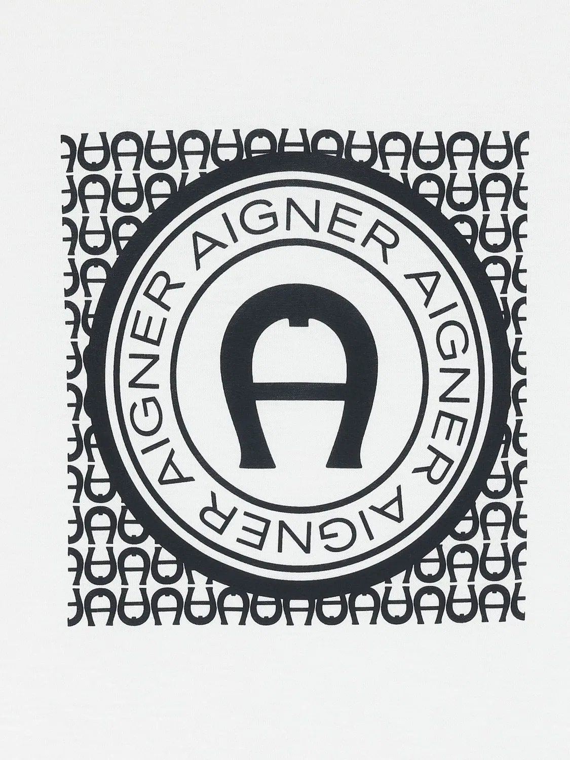 Футболка с принтом на груди Aigner, белый — фото 2