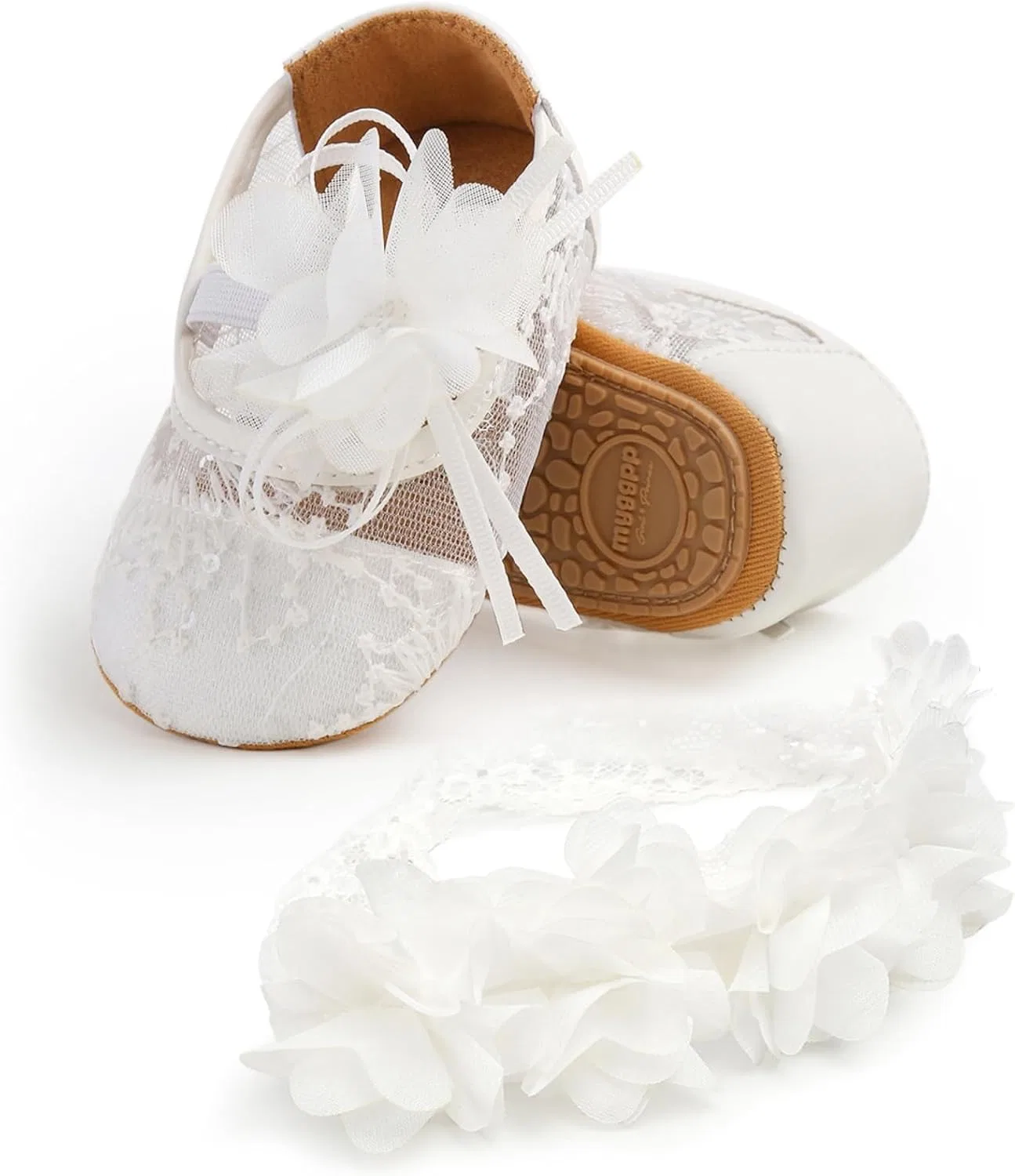 Детские туфли Мэри Джейн с цветочным принтом WILLFUN, White — фото 4