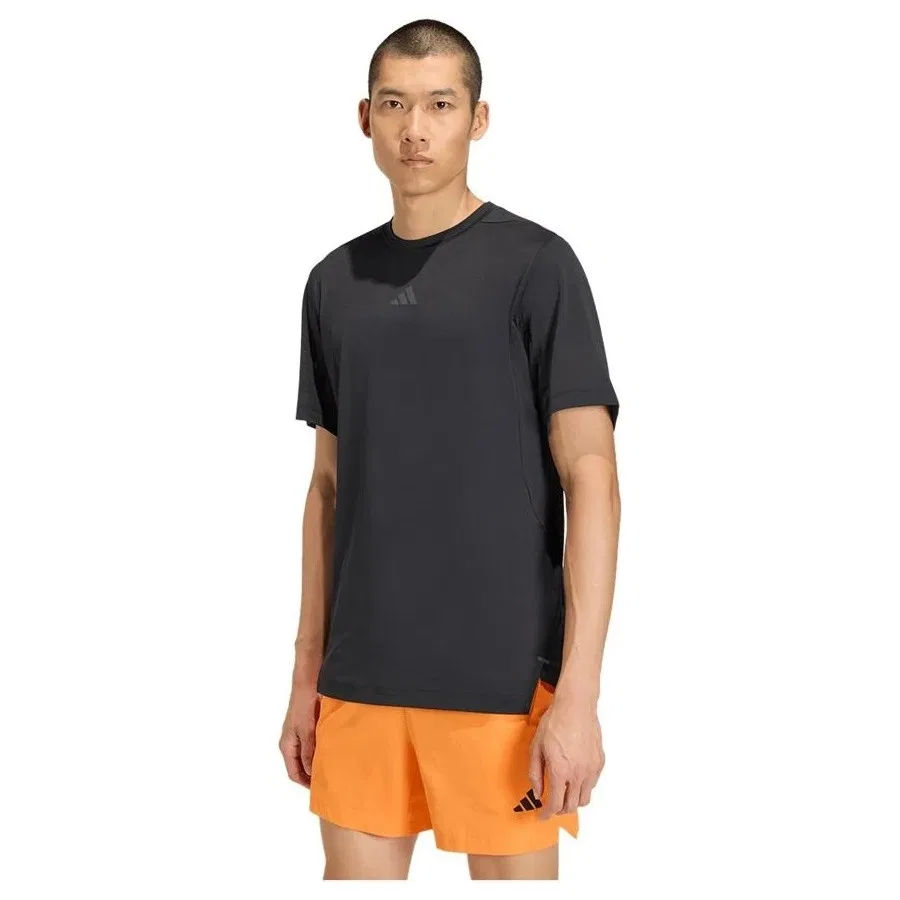 Футболка спортивная с коротким рукавом D4T Ess T-Shirt adidas, Черный — фото 2