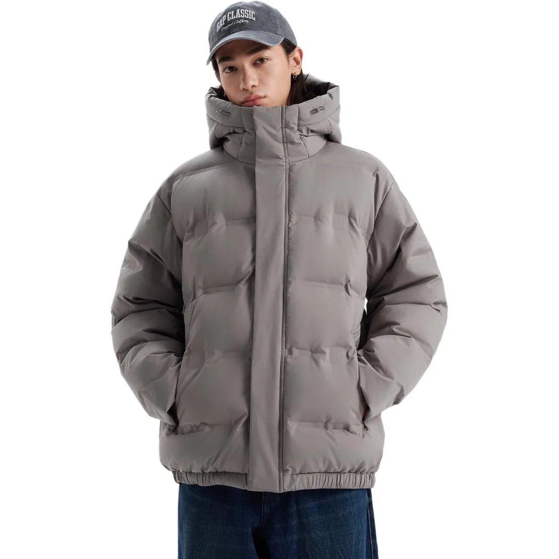 Мужской зимний пуховик Gray Fall Winter Down Jacket GAP — фото 3