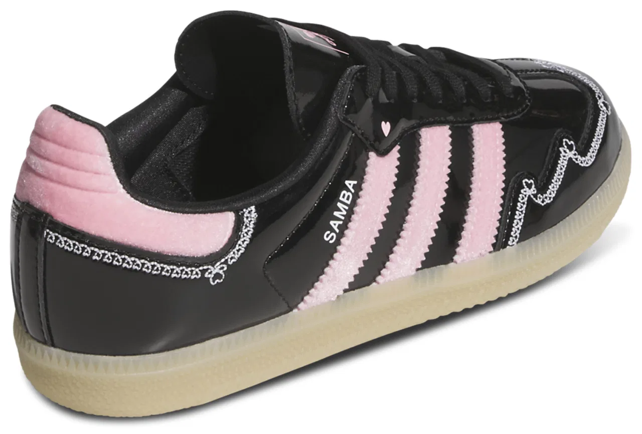 Кроссовки для девочек Samba OG Adidas, цвет Black/Pink/White — фото 3