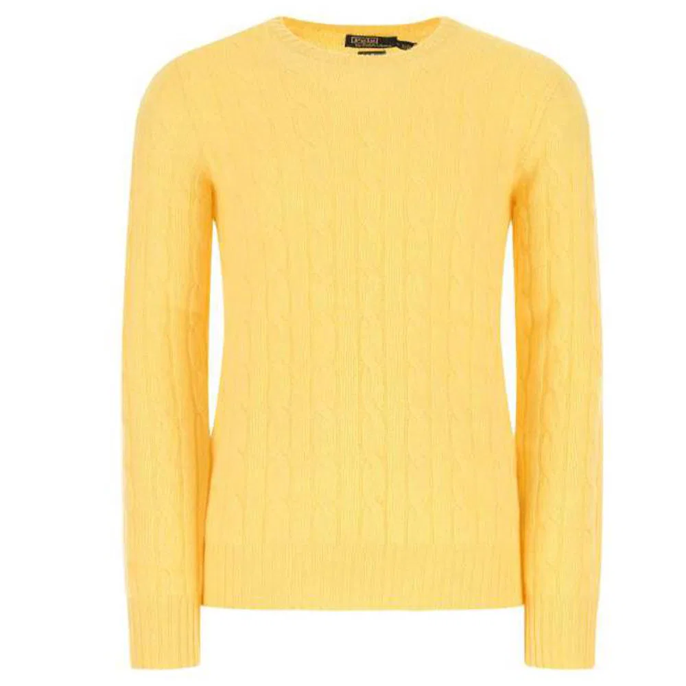 Мужской свитер с круглым вырезом Yellow Polo Ralph Lauren