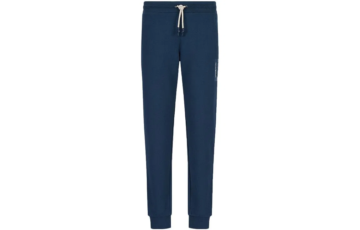 Трикотажные спортивные брюки, модель cuffed, EMPORIO ARMANI, Blue