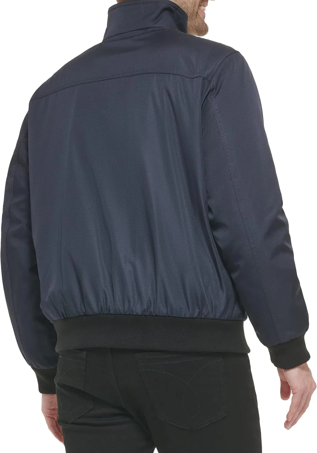 Мужская ветровка с подкладкой из флиса, модель Sherpa-lined Hooded Soft Shell Jacket, Calvin Klein, Rip Stop True Navy — фото 3