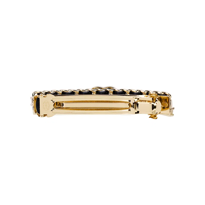 Заколка для волос металлическая CHANEL, Gold — фото 2