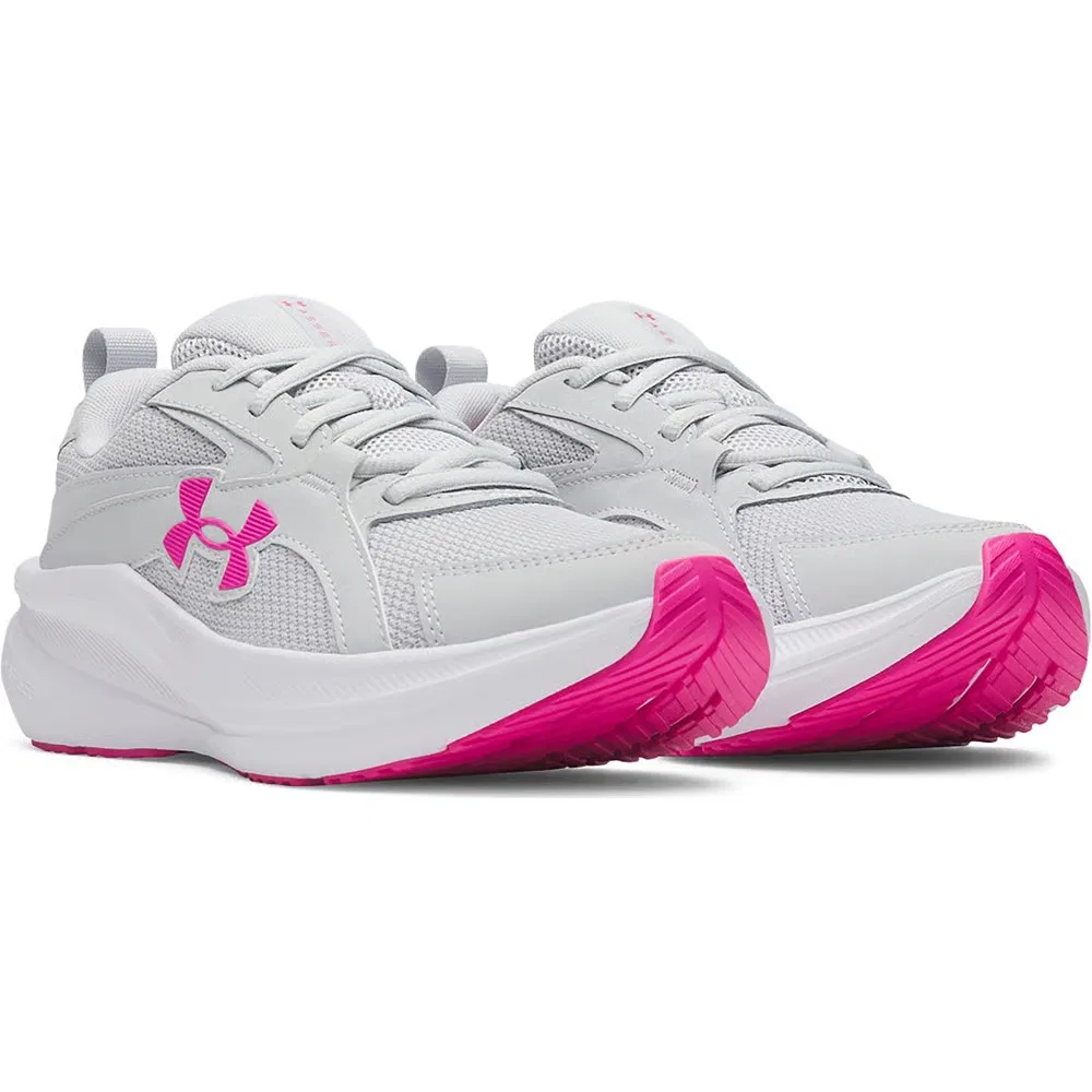 Детские кроссовки Charged+ Assert 11 для бега Under Armour, Gray/Gray /Pink