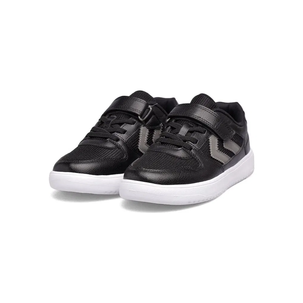 Детские спортивные кроссовки с липучками и сеткой Black Hummel — фото 3