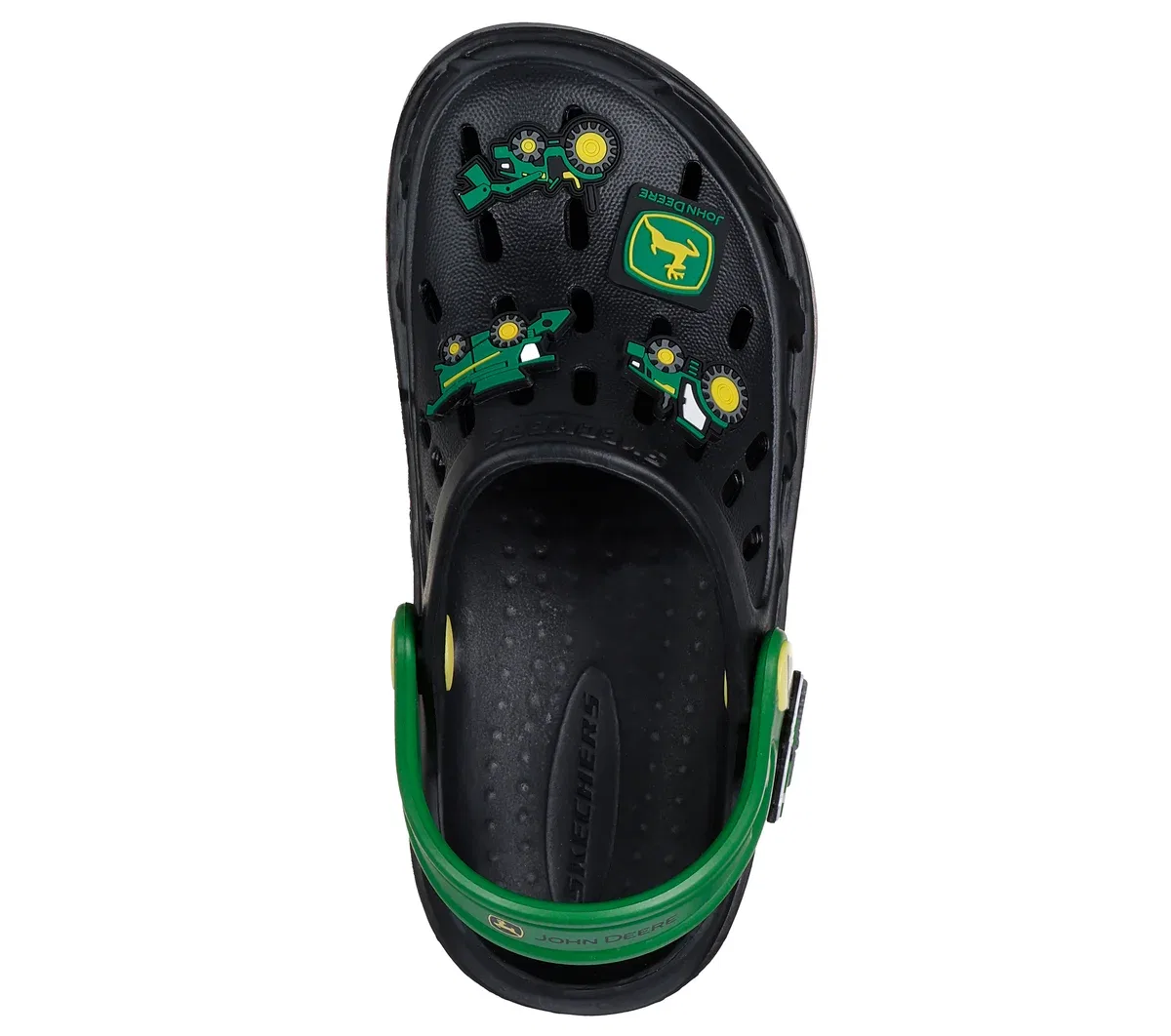 Детские кроссовки John Deere Swifters - Tractor-Splash Skechers, черный/зелёный — фото 2
