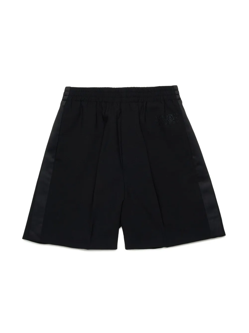 

Шорты с вышивкой MM6 Maison Margiela Kids, черный