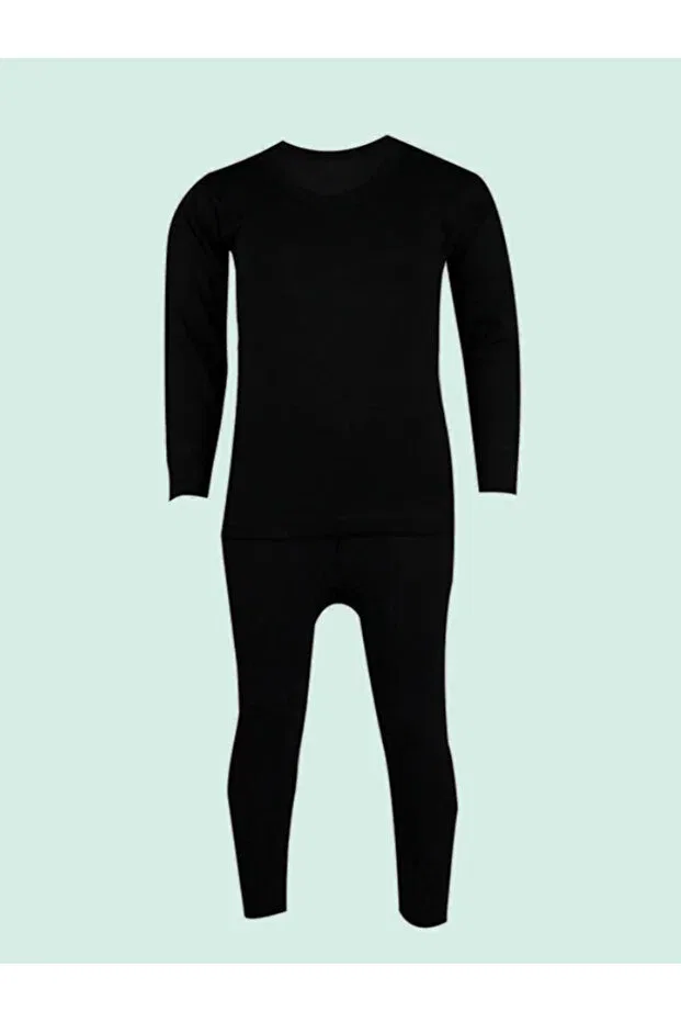 Детское термобелье для мальчиков хлопковое Ceysan, Black