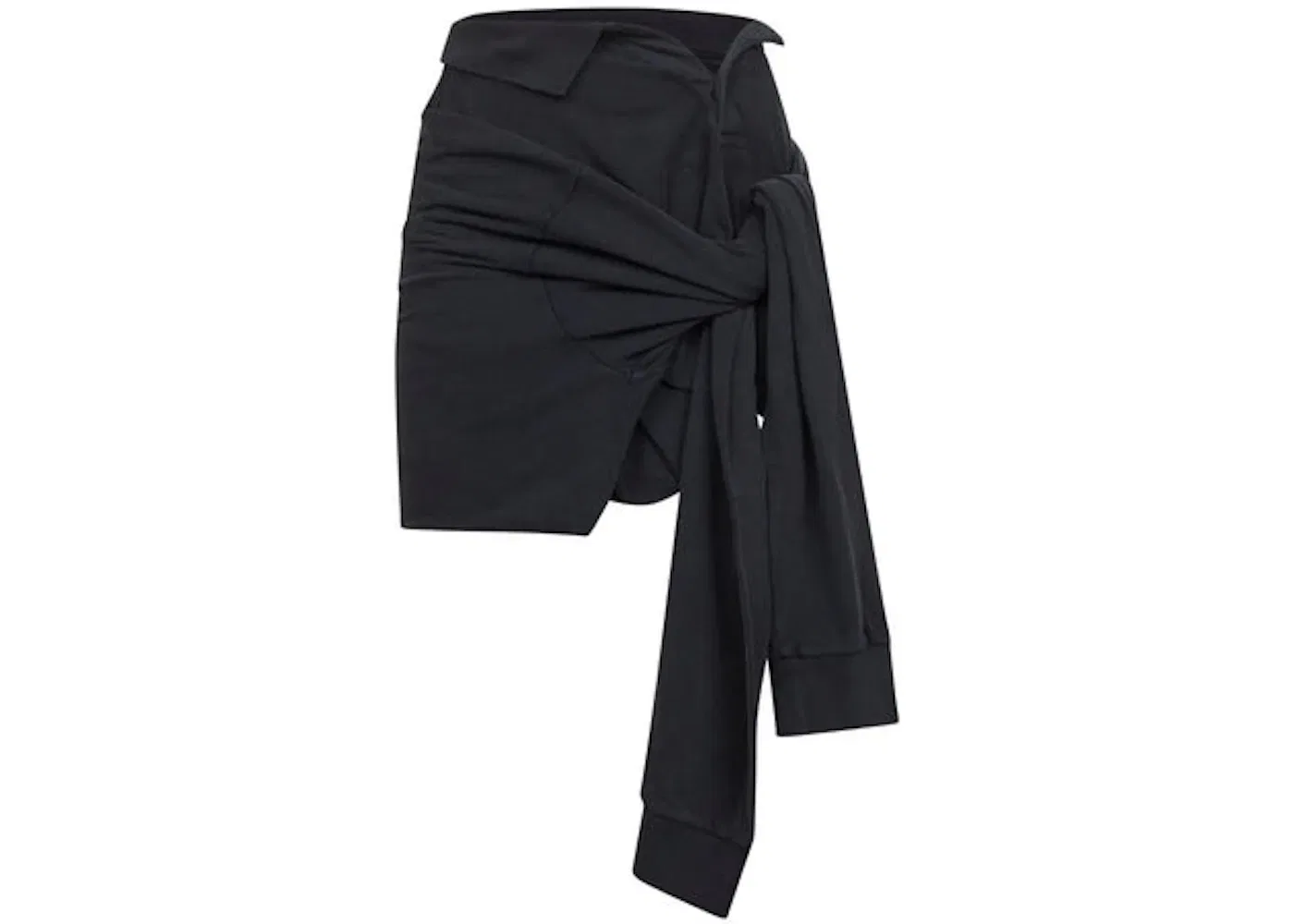 Женская юбка с узлом Balenciaga, Faded Washed Black