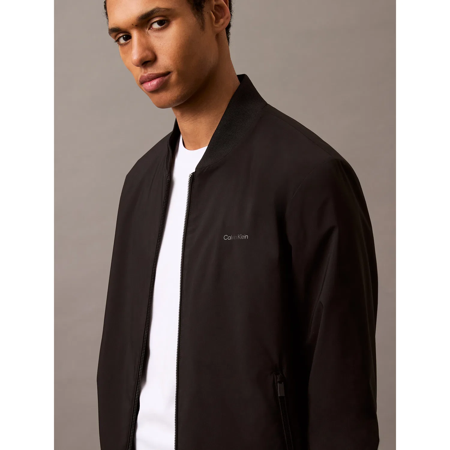 Мужская бомбер-куртка MATTE BOMBER Calvin Klein, Black — фото 4