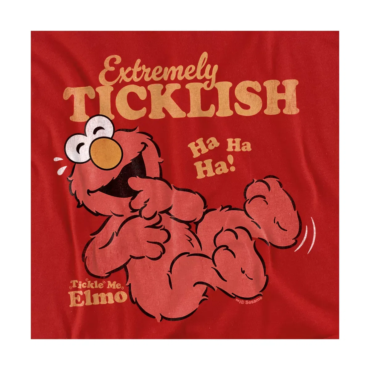 Детское боди для малышей с коротким рукавом Tickle Me Elmo Sesame Street, Red — фото 2