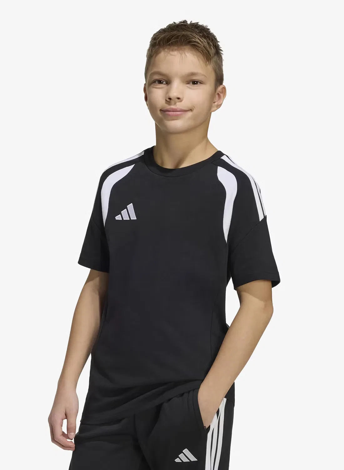 Футболка с логотипом Tiro League Adidas, черный — фото 3