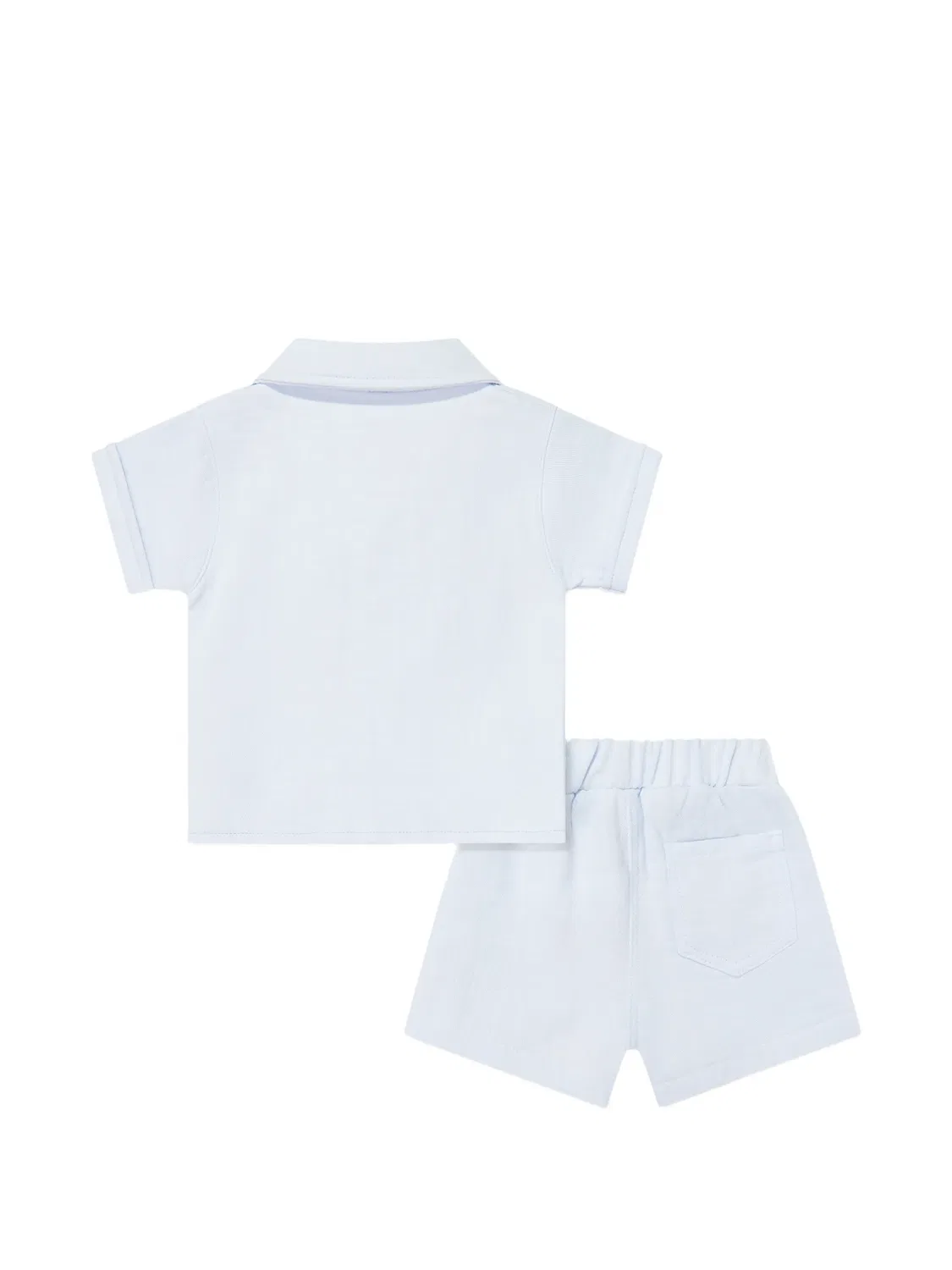 Комплект из рубашки и шортов на пуговицах Tiffany Kids, синий — фото 2