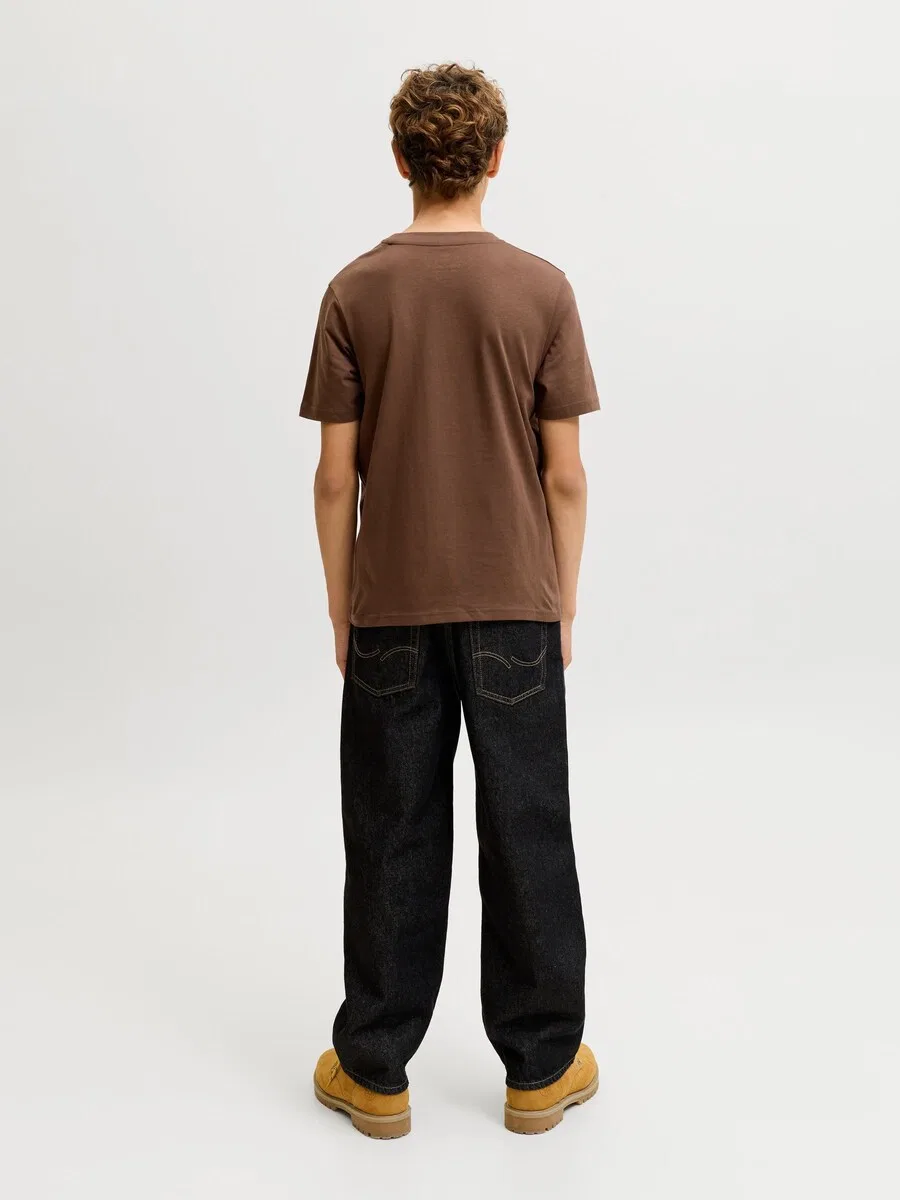 Детская футболка 'JJEStar' коричневого цвета Jack & Jones Junior — фото 3