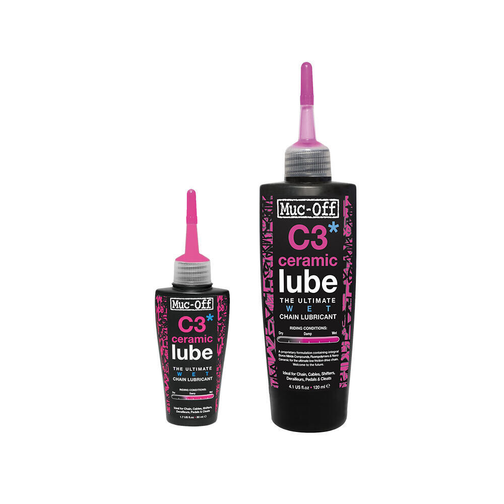 

Смазка для цепей C3 Wet Ceramic Lube - 120 мл MUC OFF, черный / черный / розовый