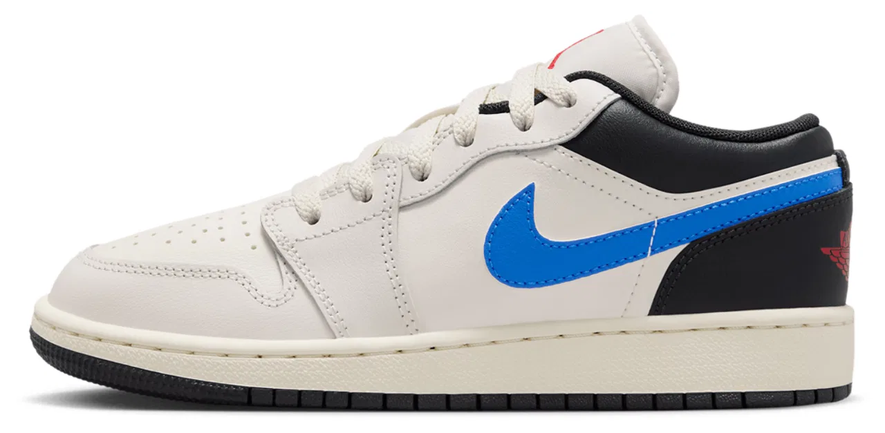 Кроссовки для мальчиков AJ 1 Low Jordan, серый/синий — фото 2
