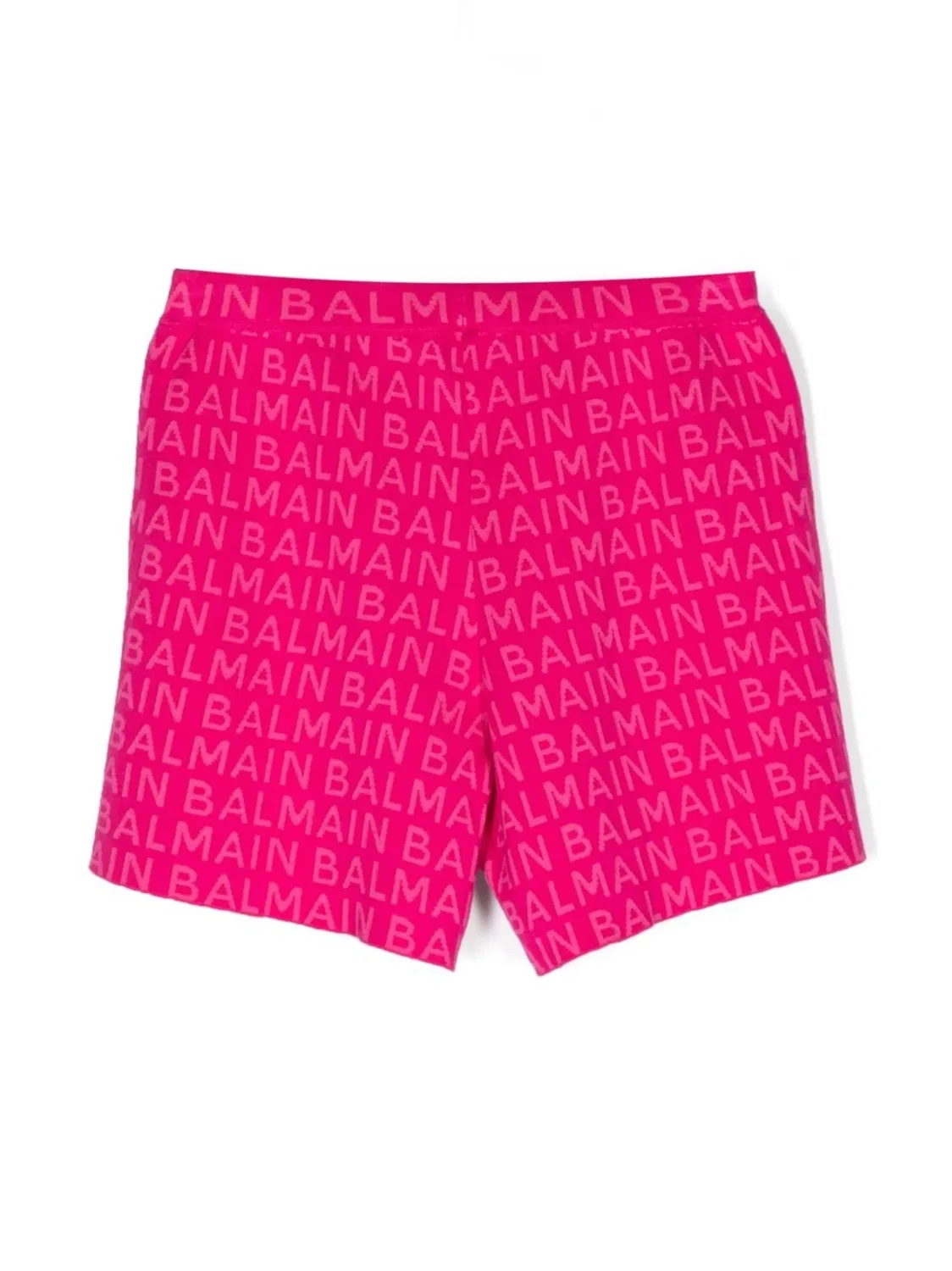 Шорты с логотипом и пуговицами Balmain, розовый — фото 2