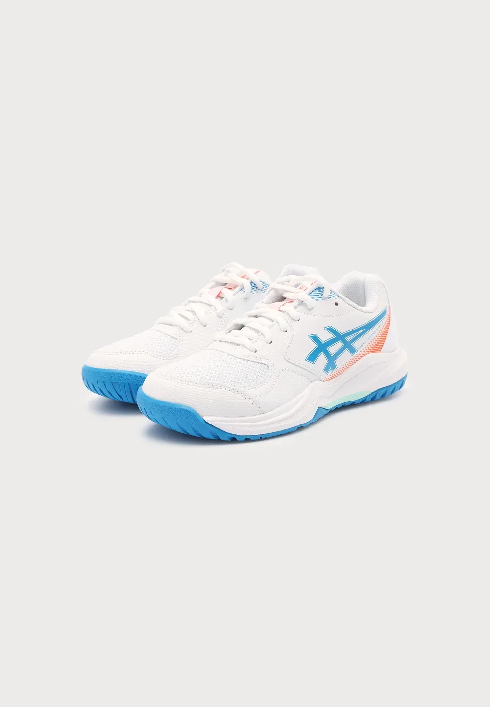 Кроссовки Gel Dedicate унисекс - теннисные кроссовки для разных типов кортов Asics, White/Directoire Blue — фото 2