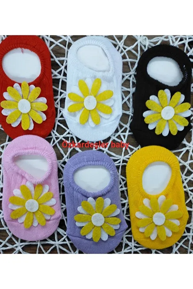 Детские носки-балетки с принтом Babette Socks Özkardeşler Baby, Multicolor — фото 2
