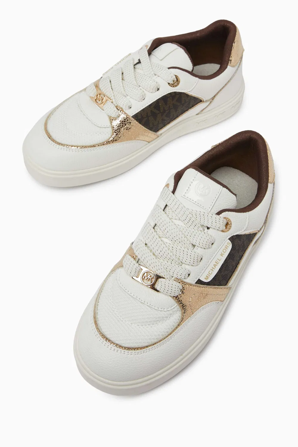 Кроссовки кожаные Emmet Clarke Michael Kors Kids — фото 2