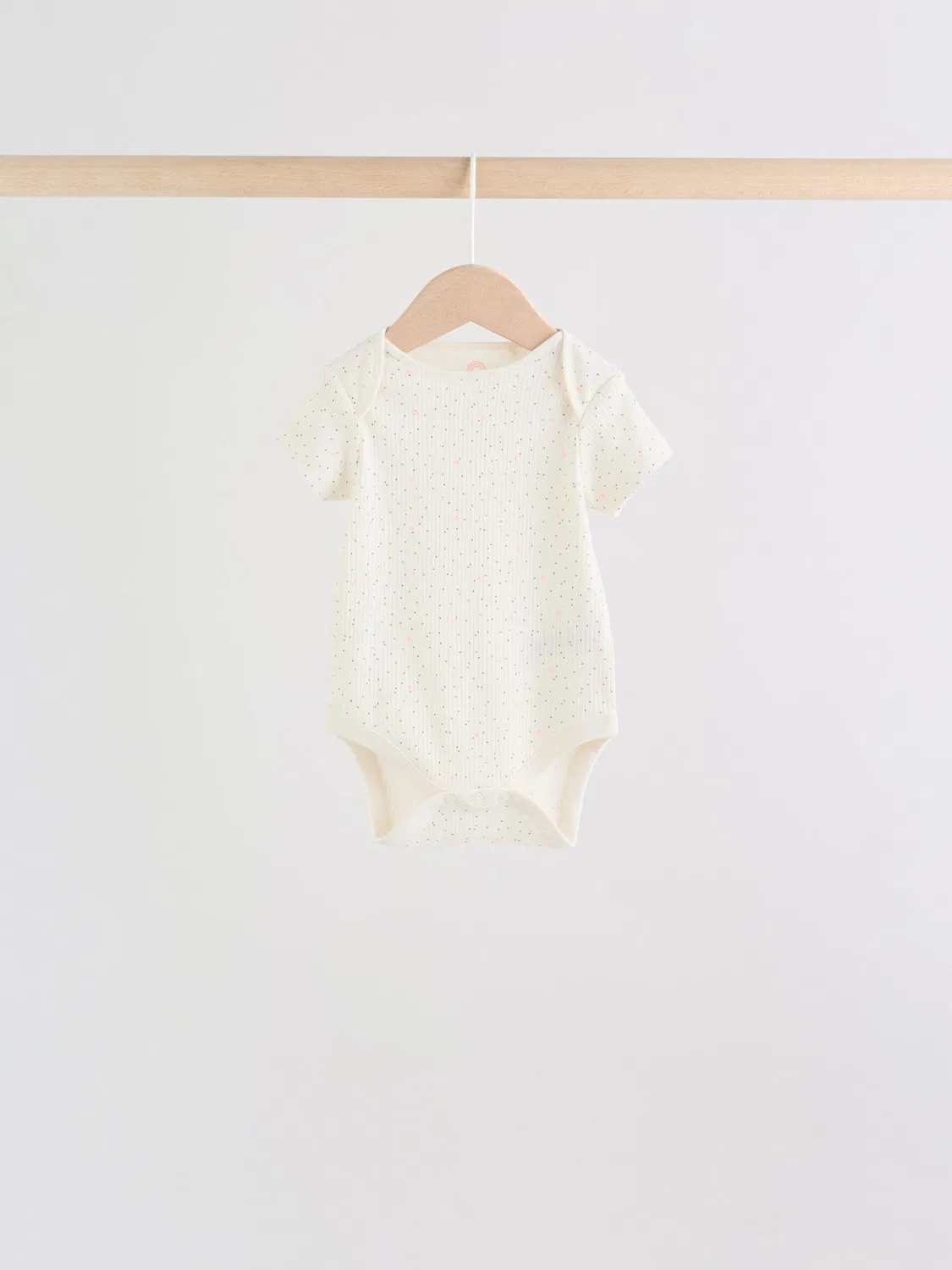 Боди с коротким рукавом 5-pack Next, флуоресцентный розовый — фото 3