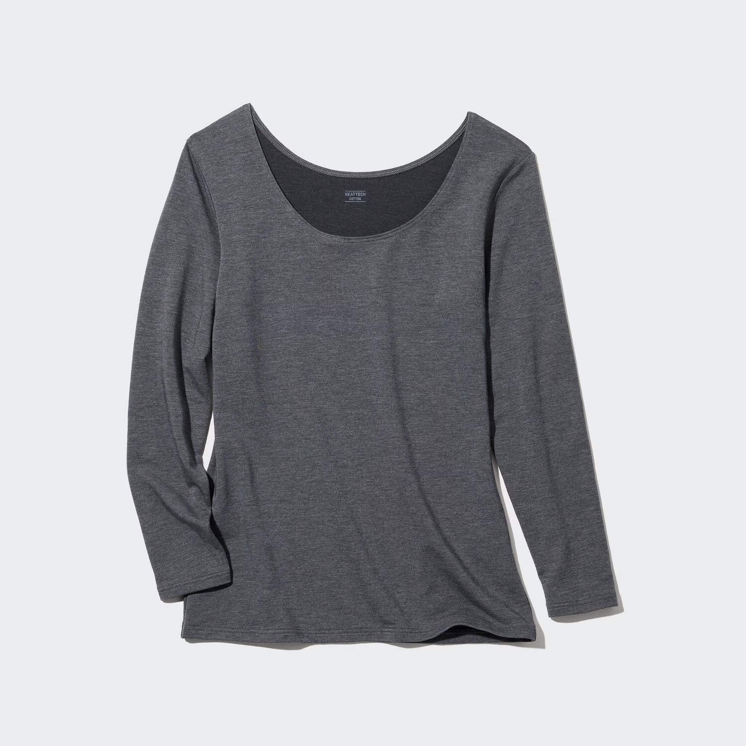 

Лонгслив Uniqlo Heattech Extra Warm Cotton, серый