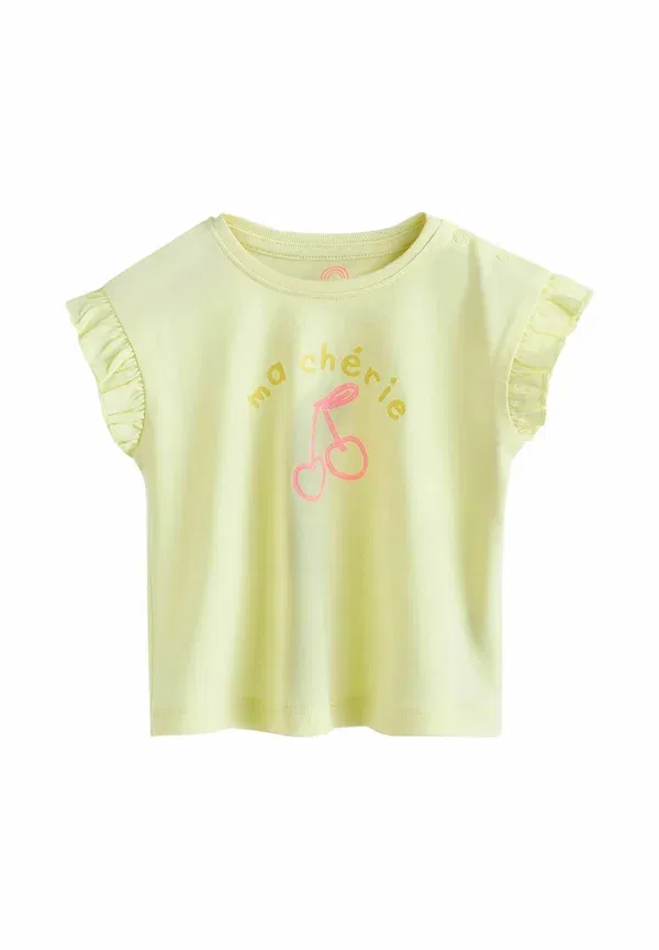 Комплект из топа и брюк с принтом Regular fit Next, Yellow Cherry, желтый — фото 2