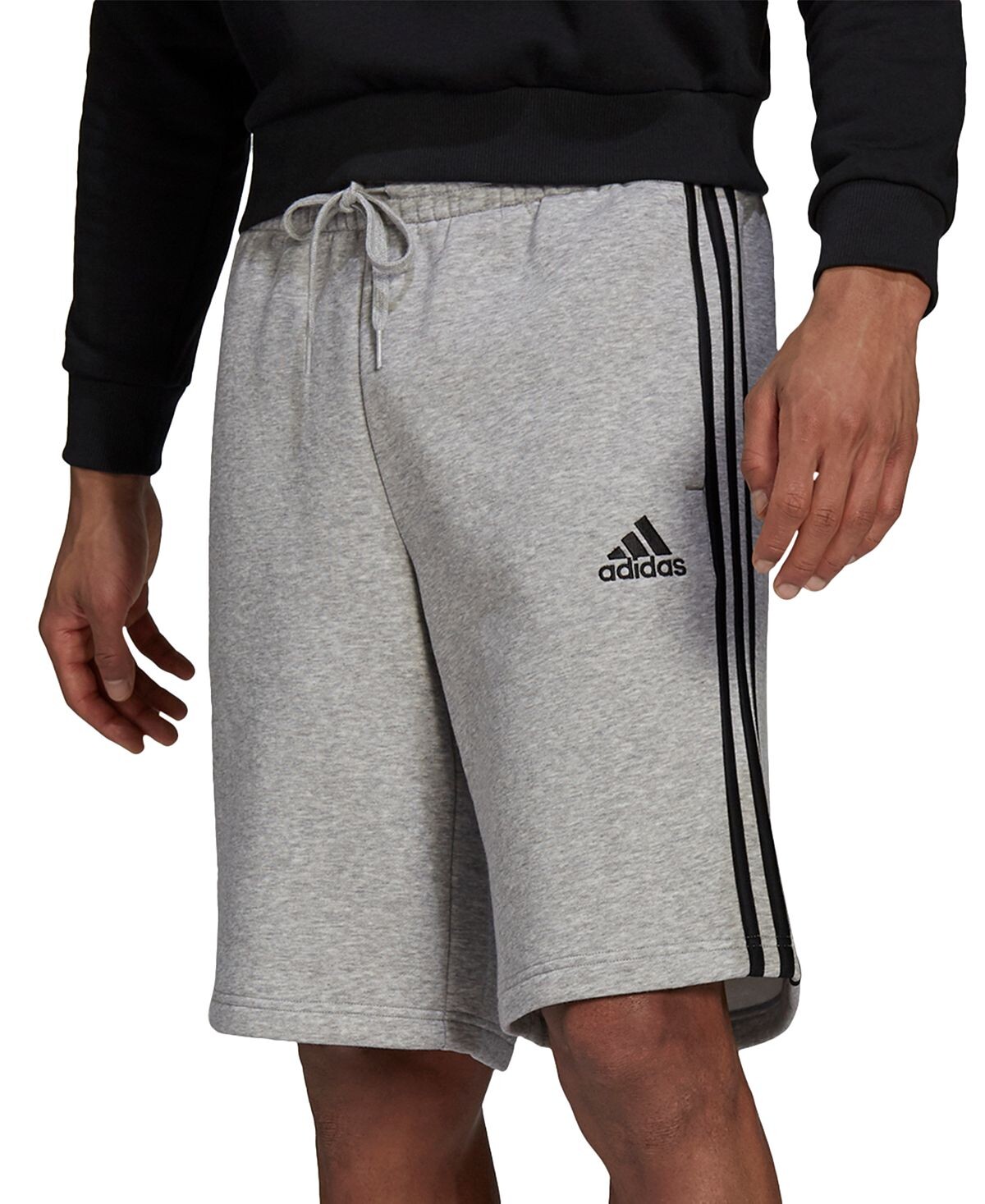 

Мужские шорты Adidas 3 Stripes 10 Fleece, серый